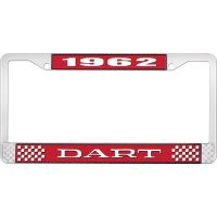 1962 DART LICENSE PLATE FRAME - RED