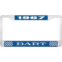 1967 DART LICENSE PLATE FRAME - BLUE