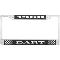 1968 DART LICENSE PLATE FRAME - BLACK