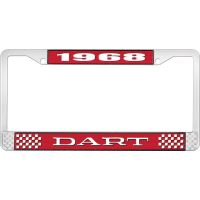 1968 DART LICENSE PLATE FRAME - RED