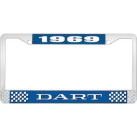1969 DART LICENSE PLATE FRAME - BLUE
