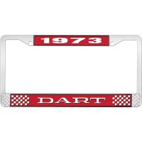 1973 DART LICENSE PLATE FRAME - RED