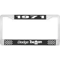 1971 DODGE DEMON LICENSE PLATE FRAME - BLACK