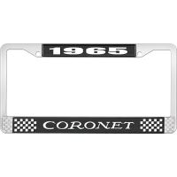 1965 CORONET LICENSE PLATE FRAME - BLACK