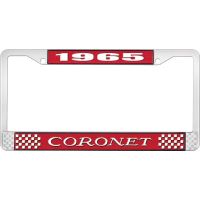1965 CORONET LICENSE PLATE FRAME - RED