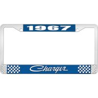 1967 CHARGER LICENSE PLATE FRAME - BLUE