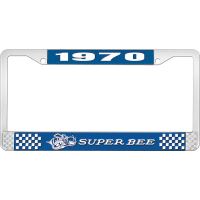 1970 SUPER BEE LICENSE PLATE FRAME - BLUE