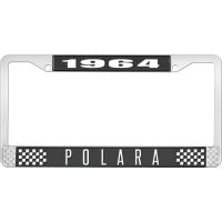 1964 POLARA LICENSE PLATE FRAME - BLACK