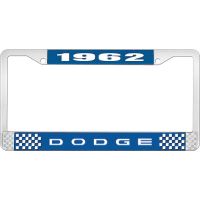 1962 DODGE LICENSE PLATE FRAME - BLUE