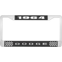 1964 DODGE LICENSE PLATE FRAME - BLACK