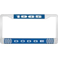1965 DODGE LICENSE PLATE FRAME - BLUE
