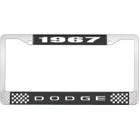 1967 DODGE LICENSE PLATE FRAME - BLACK