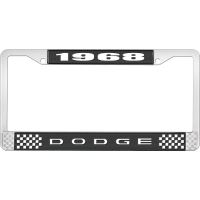 1968 DODGE LICENSE PLATE FRAME - BLACK
