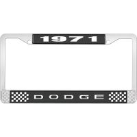 1971 DODGE LICENSE PLATE FRAME - BLACK