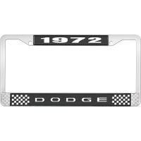 1972 DODGE LICENSE PLATE FRAME - BLACK