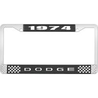 1974 DODGE LICENSE PLATE FRAME - BLACK