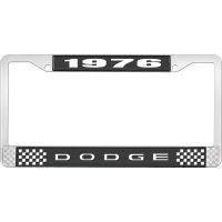 1976 DODGE LICENSE PLATE FRAME - BLACK