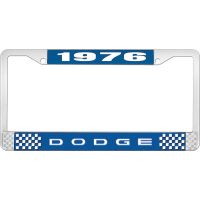 1976 DODGE LICENSE PLATE FRAME - BLUE