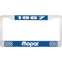 1967 MOPAR LICENSE PLATE FRAME - BLUE