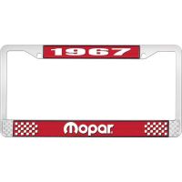 1967 MOPAR LICENSE PLATE FRAME - RED