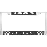 1963 VALIANT LICENSE PLATE FRAME - BLACK