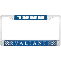 1968 VALIANT LICENSE PLATE FRAME - BLUE
