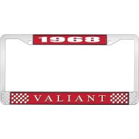 1968 VALIANT LICENSE PLATE FRAME - RED
