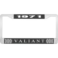 1971 VALIANT LICENSE PLATE FRAME - BLACK