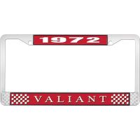 1972 VALIANT LICENSE PLATE FRAME - RED