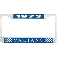 1973 VALIANT LICENSE PLATE FRAME - BLUE