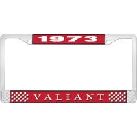 1973 VALIANT LICENSE PLATE FRAME - RED