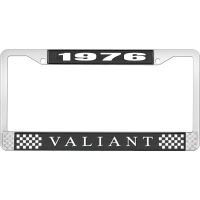 1976 VALIANT LICENSE PLATE FRAME - BLACK