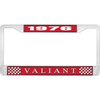 1976 VALIANT LICENSE PLATE FRAME - RED