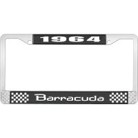 1964 BARRACUDA LICENSE PLATE FRAME - BLACK