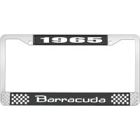 1965 BARRACUDA LICENSE PLATE FRAME - BLACK