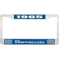 1965 BARRACUDA LICENSE PLATE FRAME - BLUE