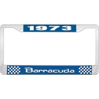 1973 BARRACUDA LICENSE PLATE FRAME - BLUE