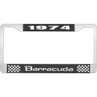 1974 BARRACUDA LICENSE PLATE FRAME - BLACK