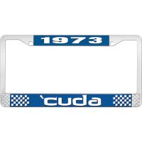 1973 'CUDA LICENSE PLATE FRAME - BLUE
