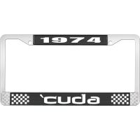 1974 'CUDA LICENSE PLATE FRAME - BLACK