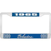 1965 BELVEDERE LICENSE PLATE FRAME - BLUE