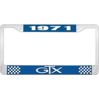 1971 GTX LICENSE PLATE FRAME - BLUE