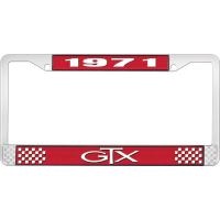 1971 GTX LICENSE PLATE FRAME - RED