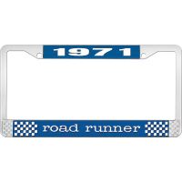 1971 ROAD RUNNER LICENSE PLATE FRAME - BLUE