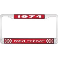 1974 ROAD RUNNER LICENSE PLATE FRAME - RED