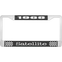 1968 SATELLITE LICENSE PLATE FRAME - BLACK