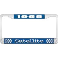 1968 SATELLITE LICENSE PLATE FRAME - BLUE