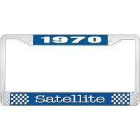 1970 SATELLITE LICENSE PLATE FRAME - BLUE