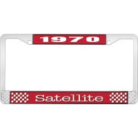 1970 SATELLITE LICENSE PLATE FRAME - RED