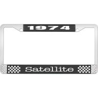 1974 SATELLITE LICENSE PLATE FRAME - BLACK
